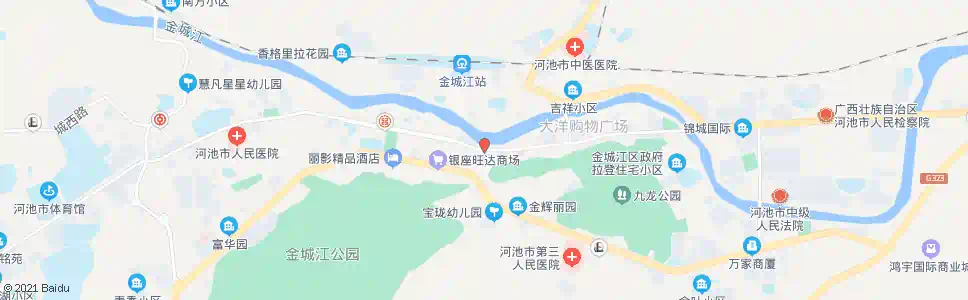 河池金三小_公交站地图_河池公交_妙搜公交查询2025