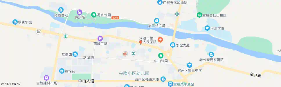 河池宜州市二中_公交站地图_河池公交_妙搜公交查询2025