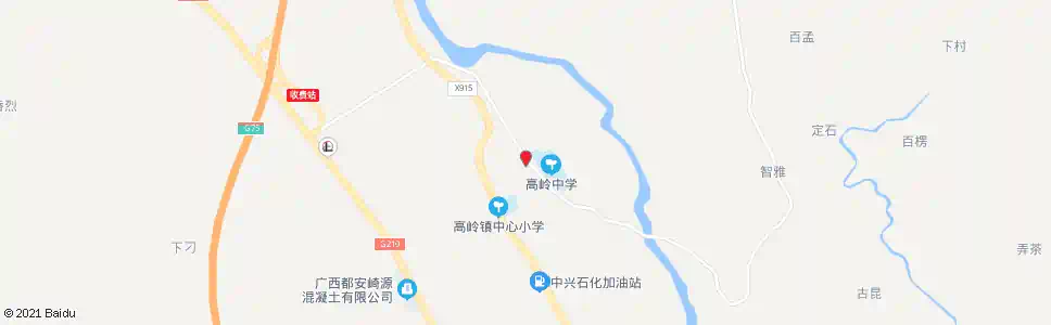 河池高岭中学_公交站地图_河池公交_妙搜公交查询2025