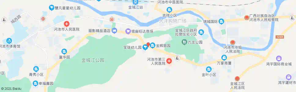 河池三中_公交站地图_河池公交_妙搜公交查询2025