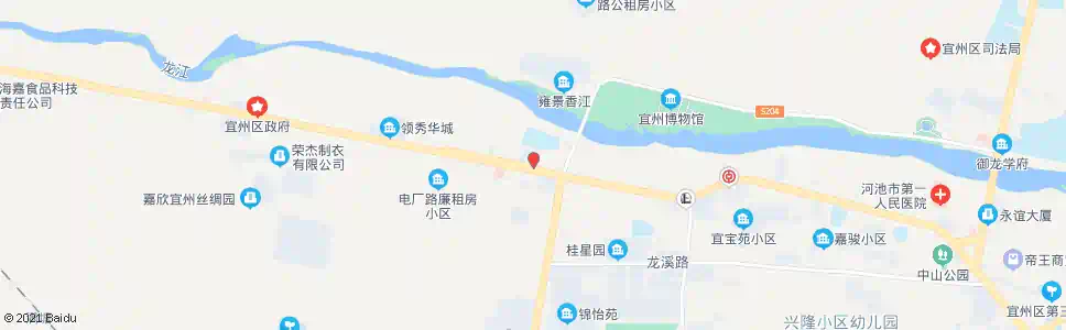 河池爱心幼儿园_公交站地图_河池公交_妙搜公交查询2025