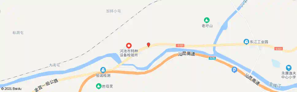 河池上沙里开发区路_公交站地图_河池公交_妙搜公交查询2025