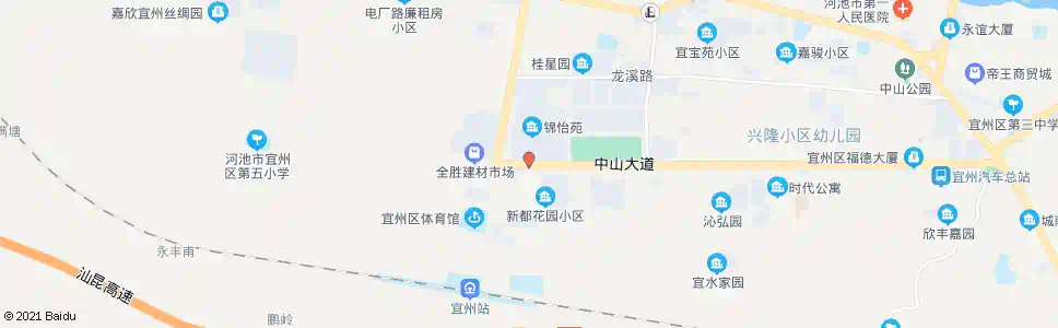 河池宜州监狱生活区_公交站地图_河池公交_妙搜公交查询2025