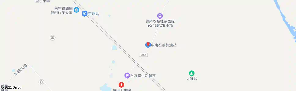 贺州黄田加油站_公交站地图_贺州公交_妙搜公交查询2025