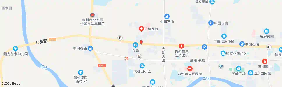 贺州金旗市场_公交站地图_贺州公交_妙搜公交查询2025