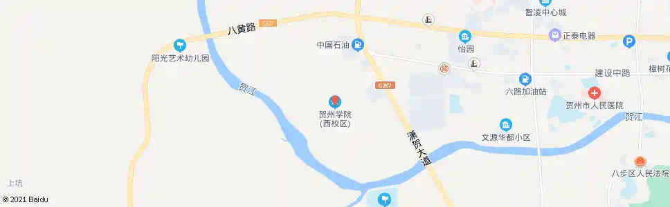 贺州贺州学院(西区)_公交站地图_贺州公交_妙搜公交查询2025
