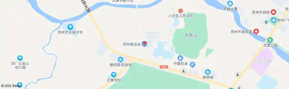 贺州新客运中心_公交站地图_贺州公交_妙搜公交查询2025