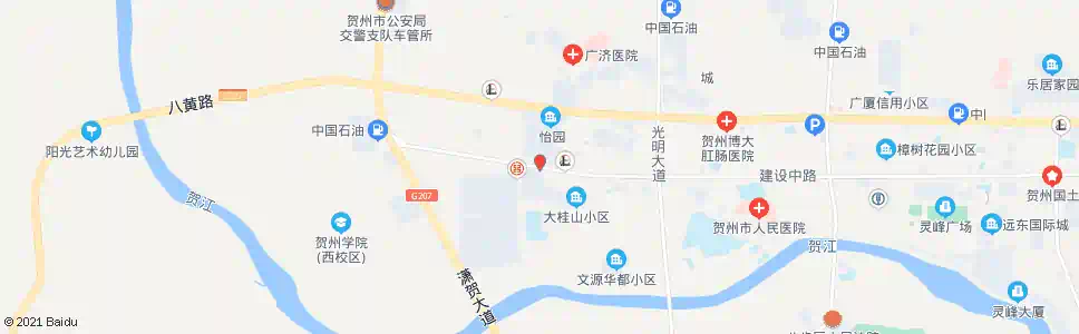 贺州行知中学_公交站地图_贺州公交_妙搜公交查询2025