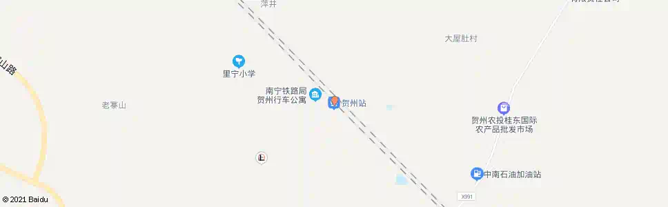 贺州火车站大道路口_公交站地图_贺州公交_妙搜公交查询2025