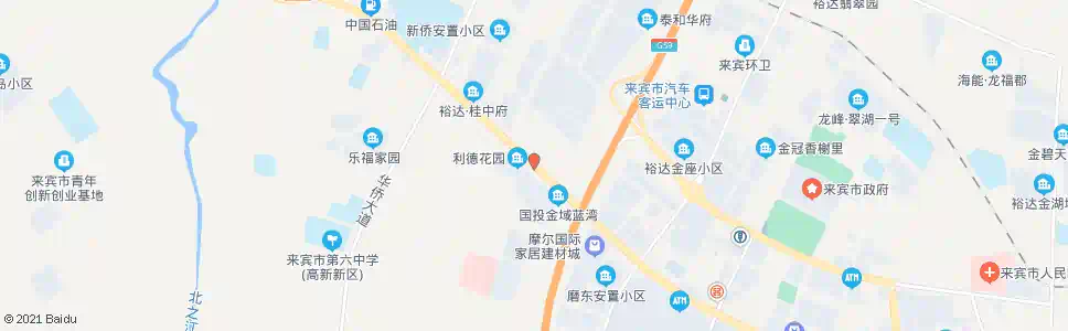 来宾高速路桥(西)_公交站地图_来宾公交_妙搜公交查询2025