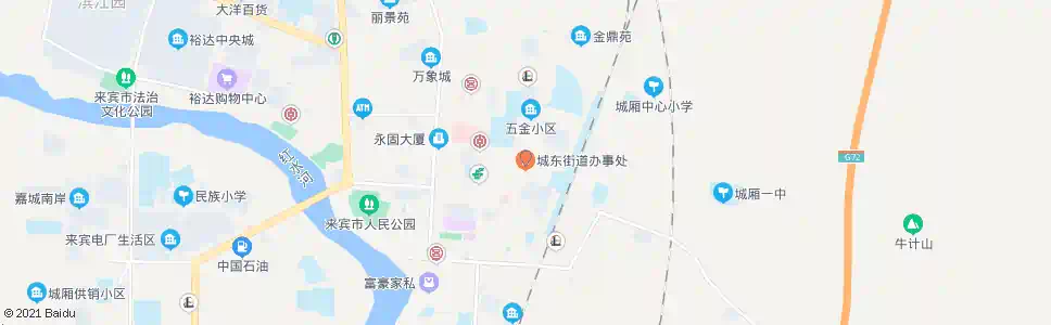 来宾城东办事处_公交站地图_来宾公交_妙搜公交查询2025