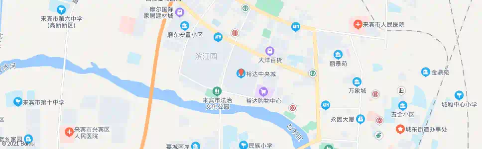 来宾裕达中央城_公交站地图_来宾公交_妙搜公交查询2025