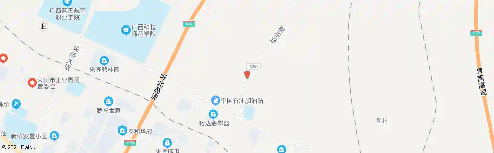 来宾平西村_公交站地图_来宾公交_妙搜公交查询2025