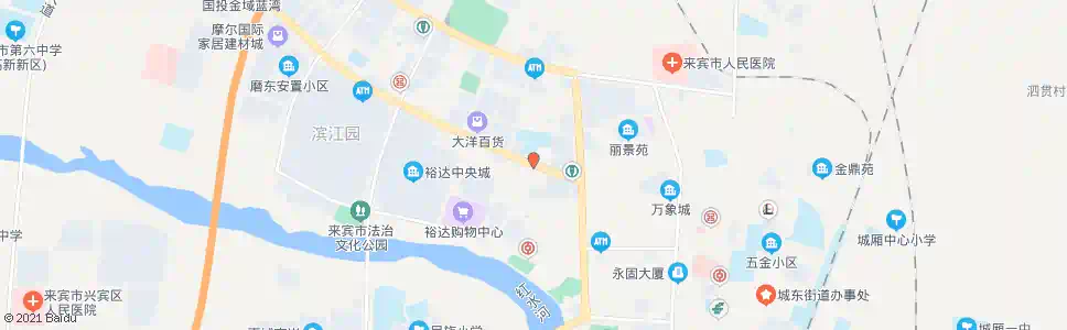 来宾金龙城_公交站地图_来宾公交_妙搜公交查询2025