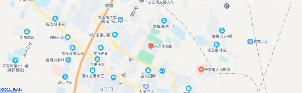 来宾市政府_公交站地图_来宾公交_妙搜公交查询2025