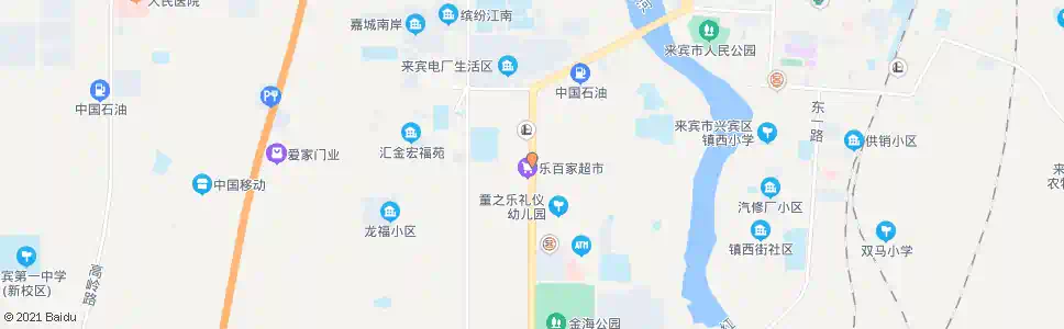 来宾河西加油站_公交站地图_来宾公交_妙搜公交查询2025