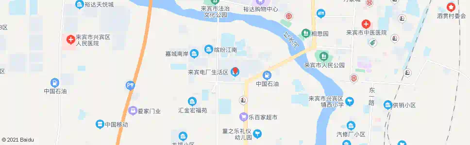 来宾电厂菜市_公交站地图_来宾公交_妙搜公交查询2025