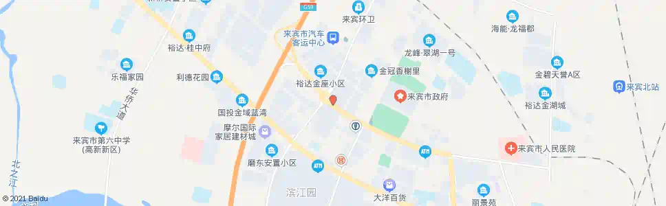 来宾裕达城市广场_公交站地图_来宾公交_妙搜公交查询2025