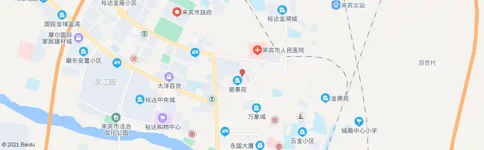 来宾丽景苑(东)_公交站地图_来宾公交_妙搜公交查询2025