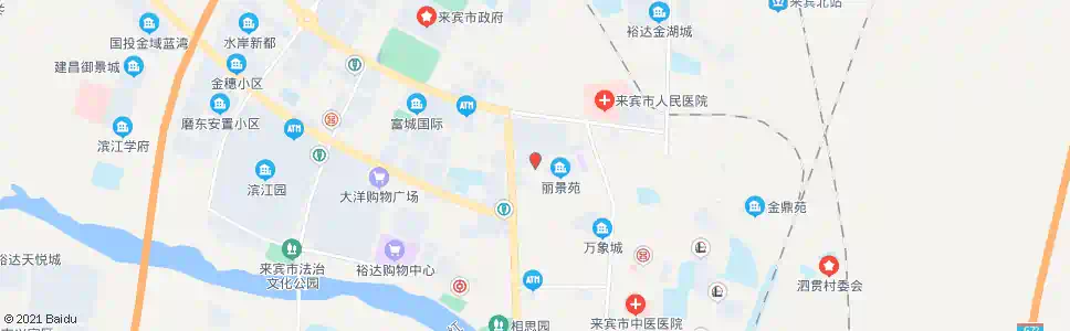来宾丽景苑(西)_公交站地图_来宾公交_妙搜公交查询2025