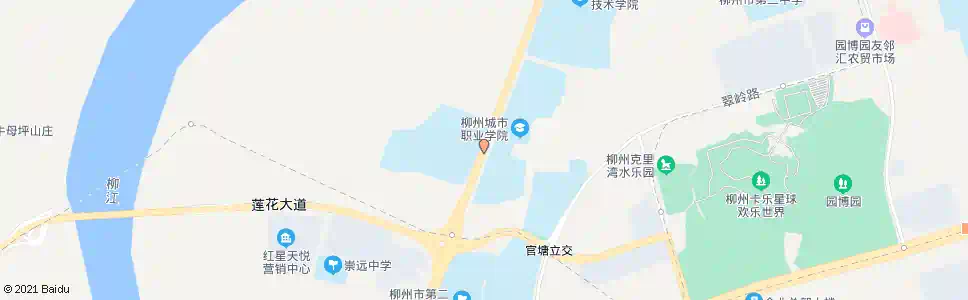 柳州柳州城职院_公交站地图_柳州公交_妙搜公交查询2025