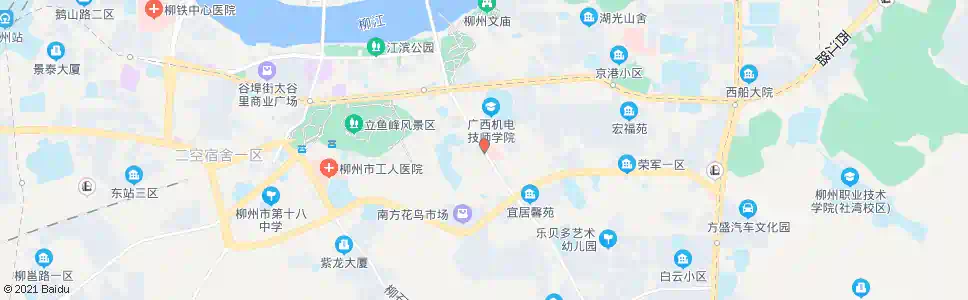柳州荣军医院_公交站地图_柳州公交_妙搜公交查询2025
