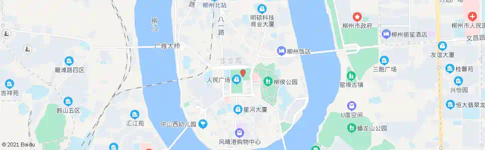 柳州人民广场_公交站地图_柳州公交_妙搜公交查询2025