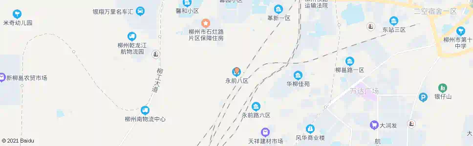 柳州永前八区_公交站地图_柳州公交_妙搜公交查询2025