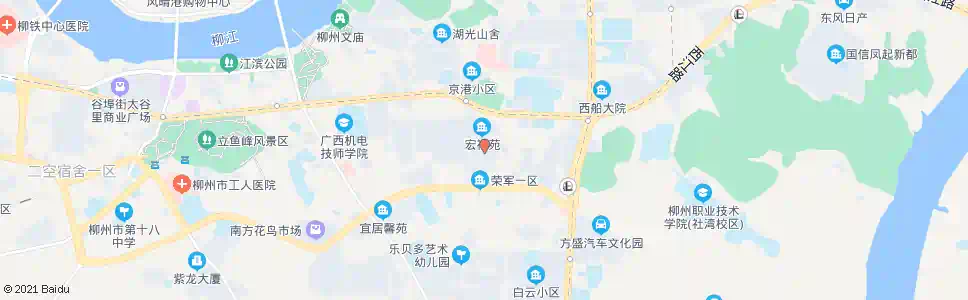 柳州华庭苑(市卫校)_公交站地图_柳州公交_妙搜公交查询2025