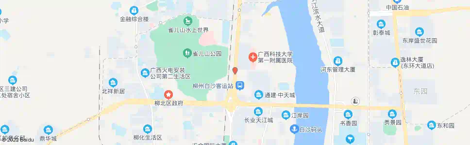 柳州健民路口(白沙客运站)_公交站地图_柳州公交_妙搜公交查询2025
