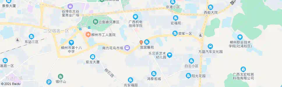 柳州广西假肢康复中心(永意山语城)_公交站地图_柳州公交_妙搜公交查询2025