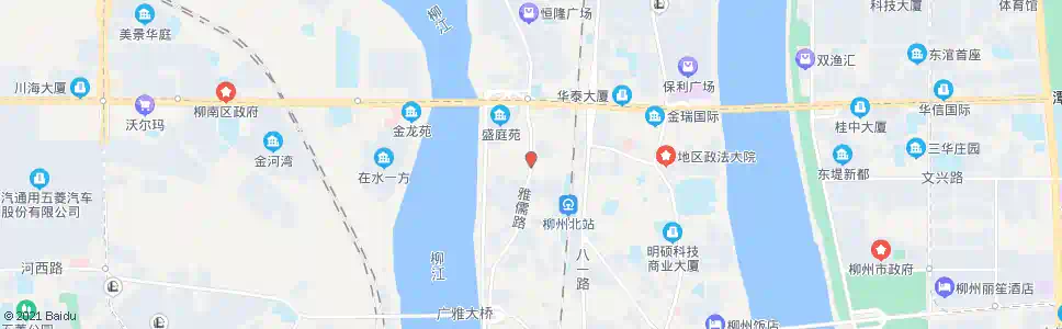 柳州雅儒路北_公交站地图_柳州公交_妙搜公交查询2025