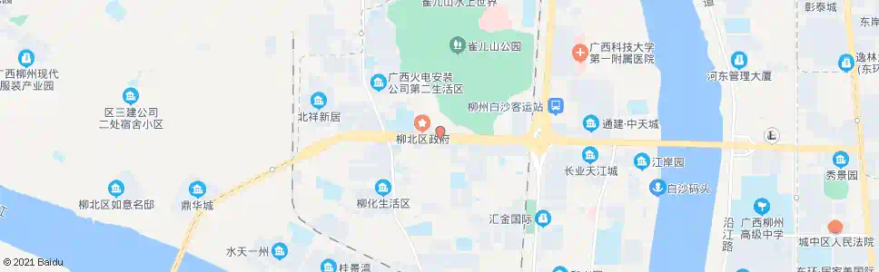 柳州雀山公园_公交站地图_柳州公交_妙搜公交查询2025