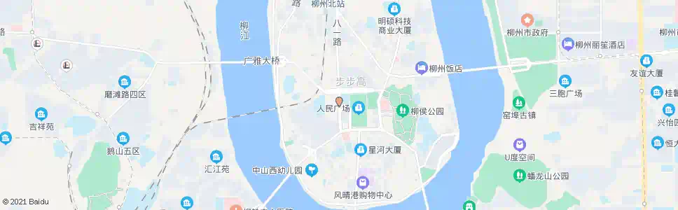 柳州八一路南_公交站地图_柳州公交_妙搜公交查询2025