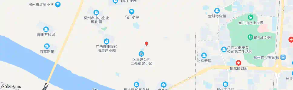 柳州区建三公司一处_公交站地图_柳州公交_妙搜公交查询2025