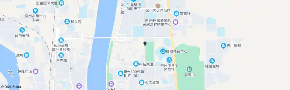 柳州体育休闲广场_公交站地图_柳州公交_妙搜公交查询2025