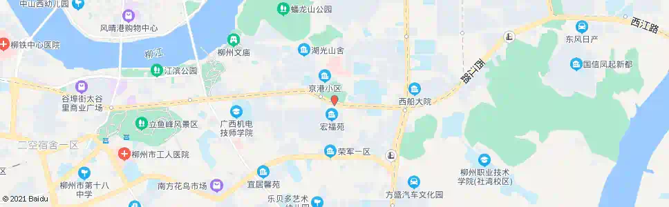 柳州箭盘山公园(科大二附院)_公交站地图_柳州公交_妙搜公交查询2025