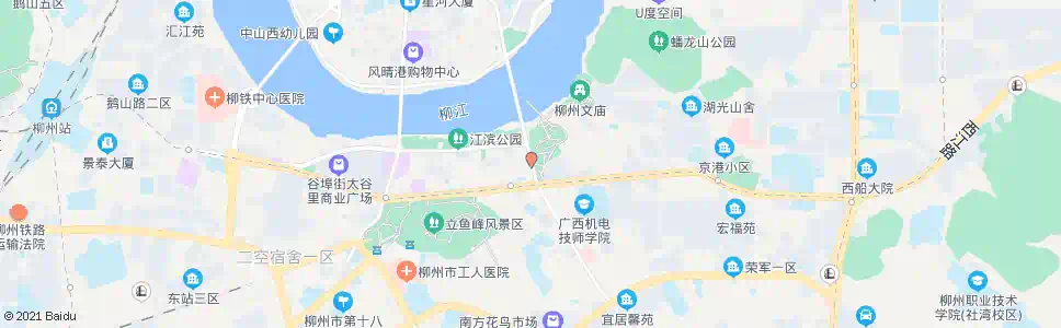 柳州荣军路北_公交站地图_柳州公交_妙搜公交查询2025