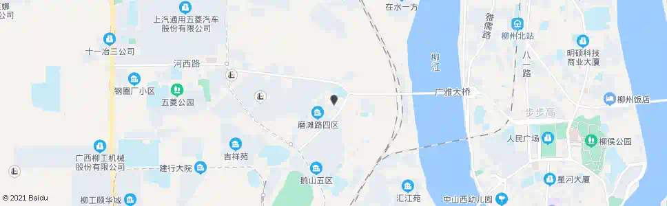 柳州磨滩一区_公交站地图_柳州公交_妙搜公交查询2025