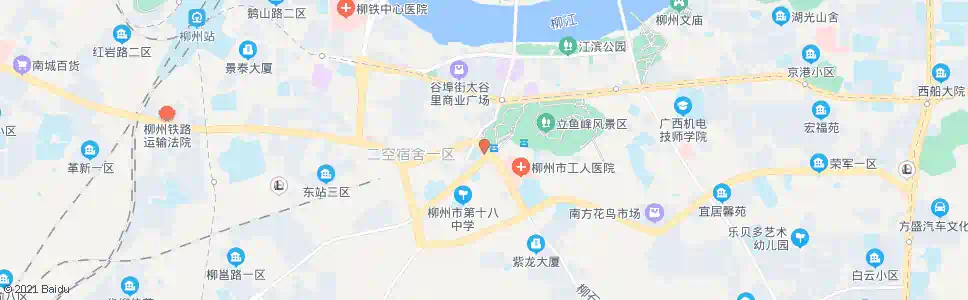 柳州鱼峰南路_公交站地图_柳州公交_妙搜公交查询2025