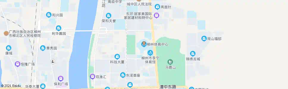 柳州体育中心_公交站地图_柳州公交_妙搜公交查询2025