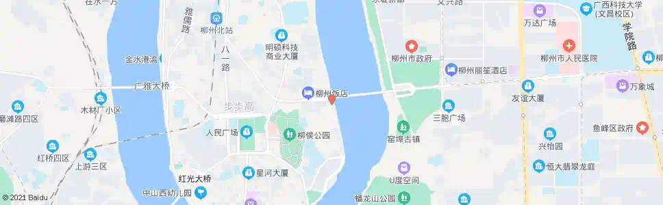 柳州文昌桥西_公交站地图_柳州公交_妙搜公交查询2025
