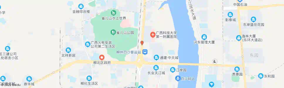 柳州柳州医专一附院路口(白沙客运站)_公交站地图_柳州公交_妙搜公交查询2025