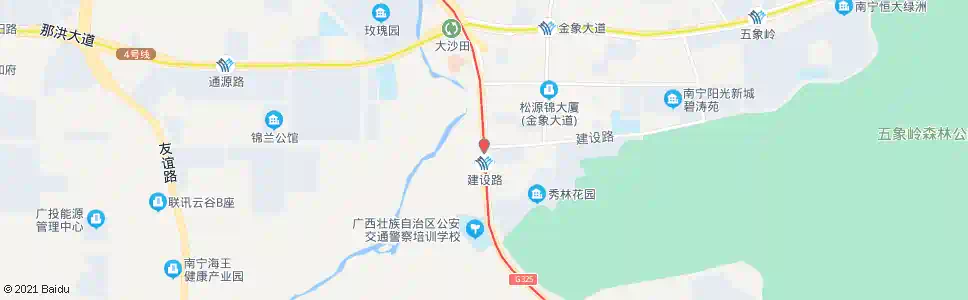 南宁银海建设路口_公交站地图_南宁公交_妙搜公交查询2025