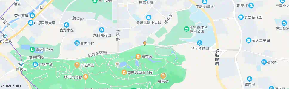 南宁凤岭南桂花路口_公交站地图_南宁公交_妙搜公交查询2025