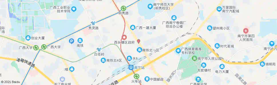 南宁友爱南棉路口_公交站地图_南宁公交_妙搜公交查询2025