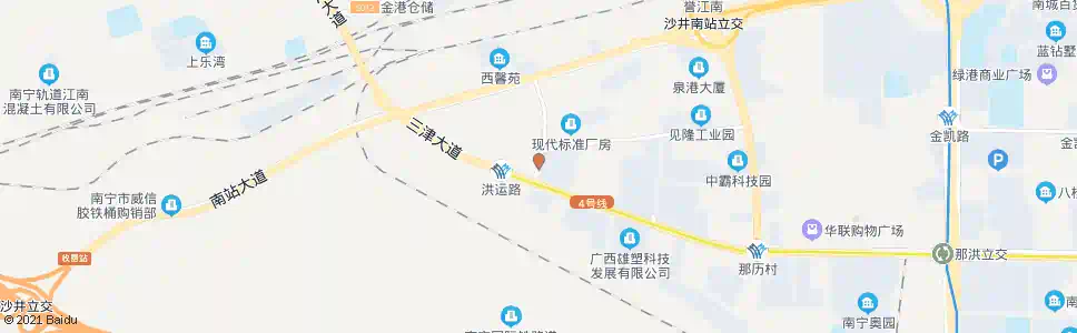 南宁洪运公交车场_公交站地图_南宁公交_妙搜公交查询2025