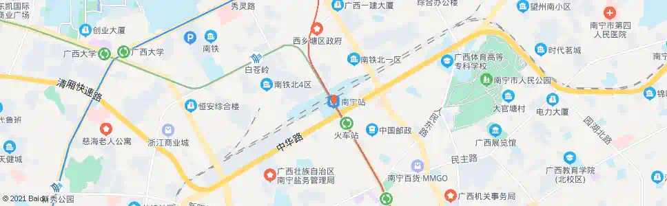 南宁高岭_公交站地图_南宁公交_妙搜公交查询2025
