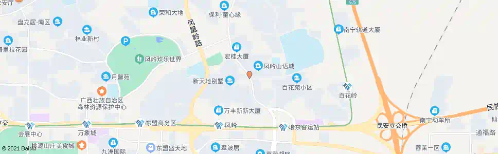 南宁百花岭枫林路口_公交站地图_南宁公交_妙搜公交查询2025