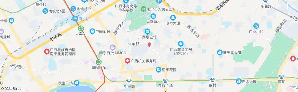 南宁古城民主路口_公交站地图_南宁公交_妙搜公交查询2025